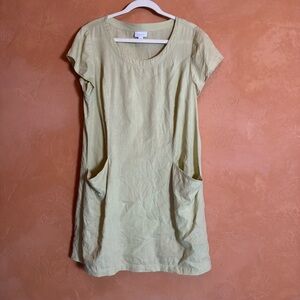 J.Jill Love Linen Dress – 100% Linen Pocket Dress Size M